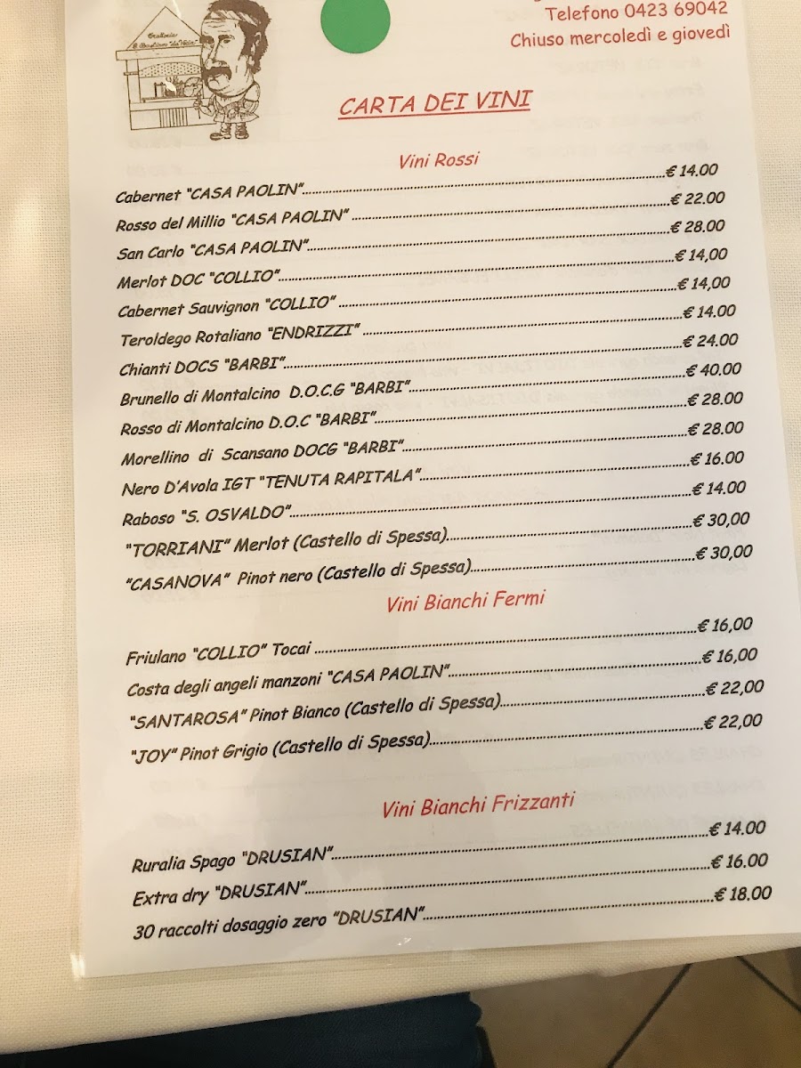Trattoria San Bastian 'da Vecia' Photo Menu 5