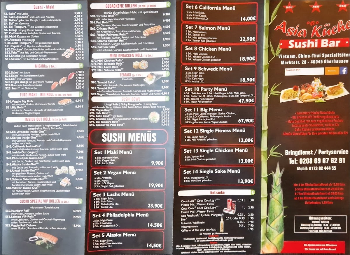 Asia Küche Photo Menu 1