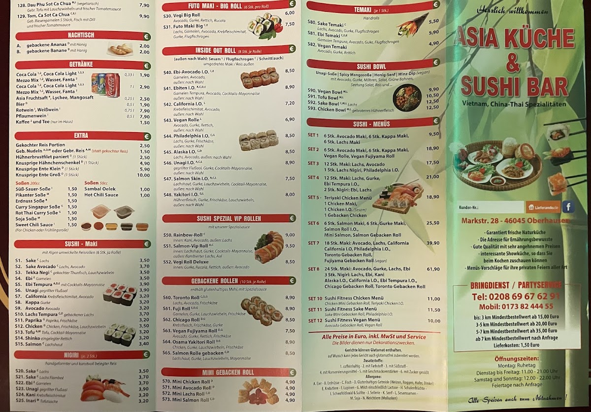 Asia Küche Photo Menu 2