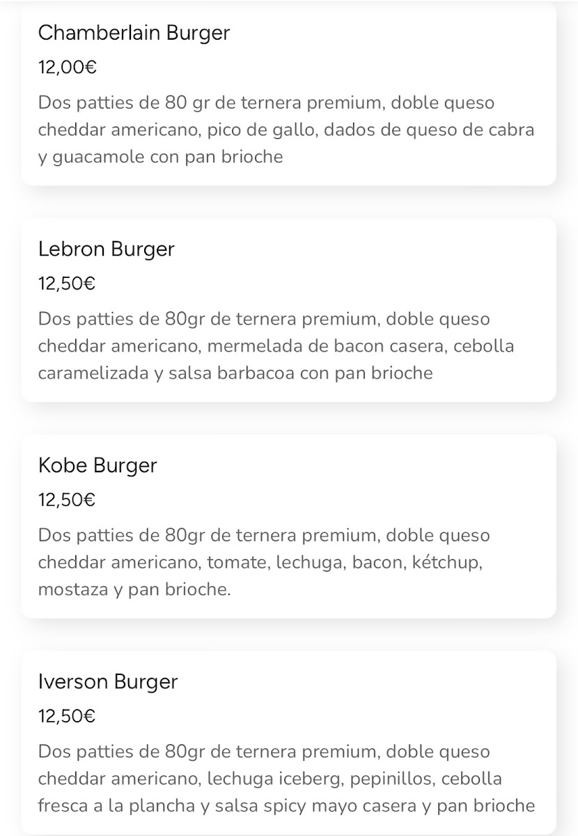 Rookies Burger Photo Menu 3