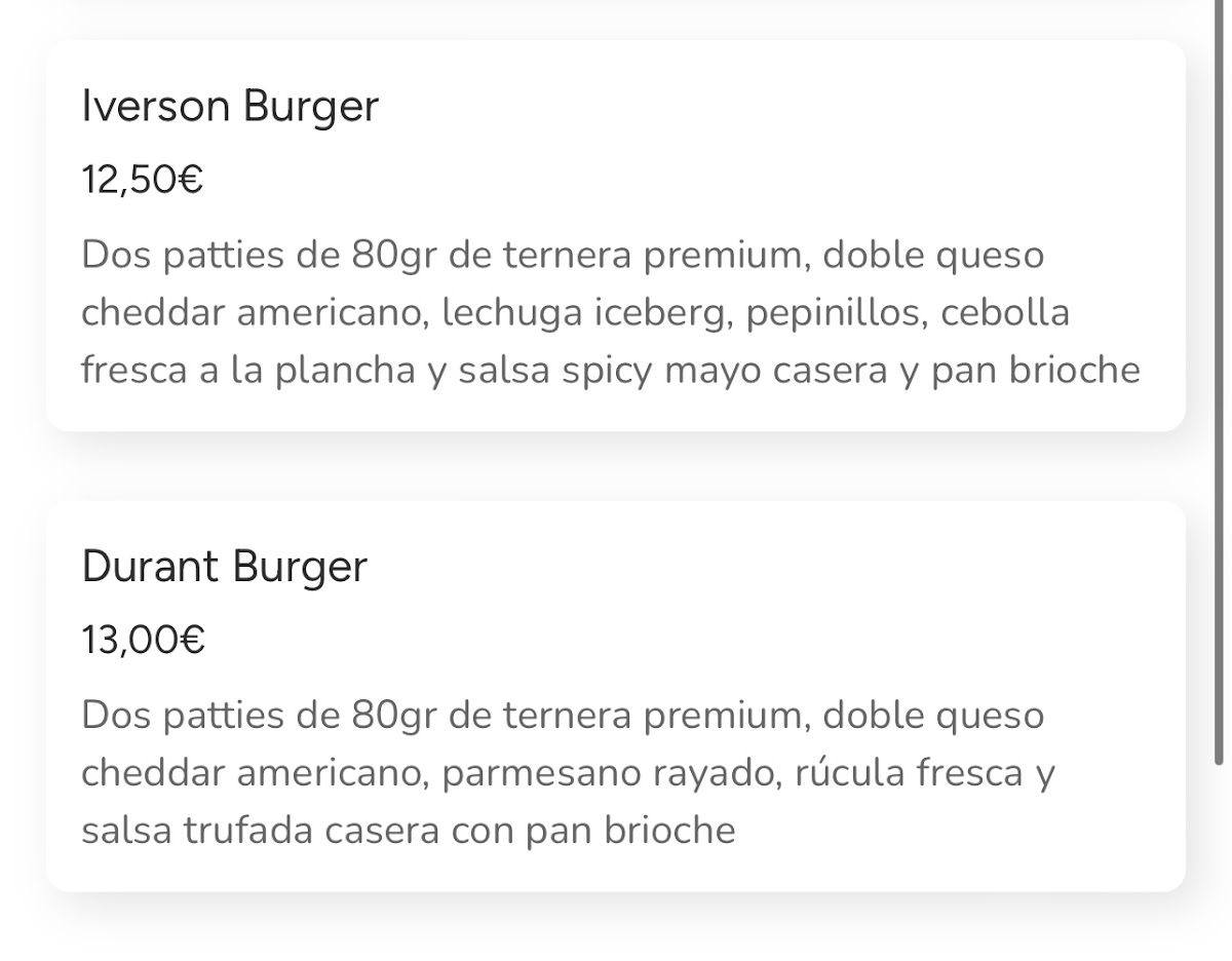 Rookies Burger Photo Menu 4