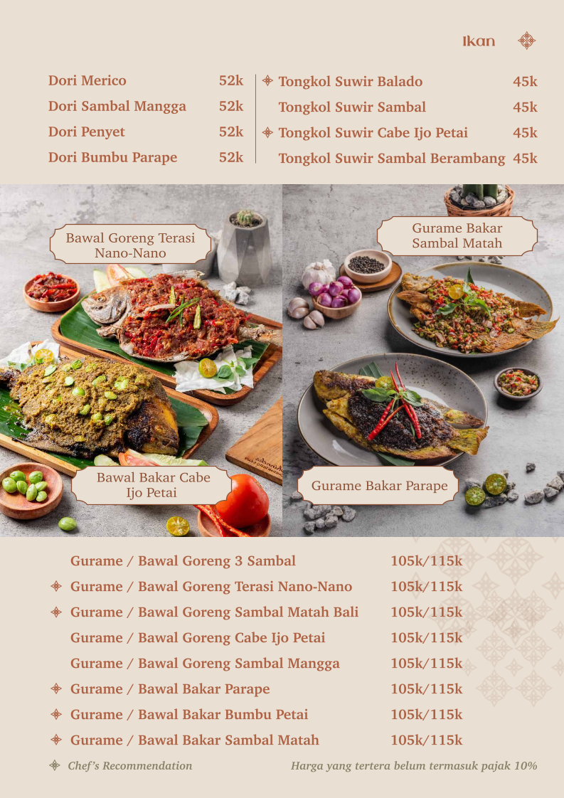 Bhinneka Indonesian Resto & Cafe Photo Menu 2