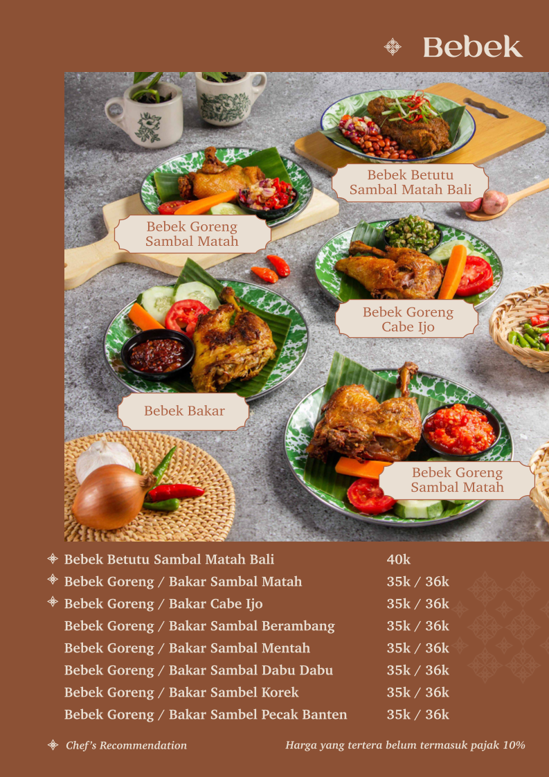 Bhinneka Indonesian Resto & Cafe Photo Menu 6
