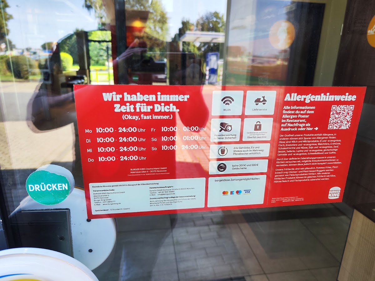 Burger King Oyten Photo Menu 2