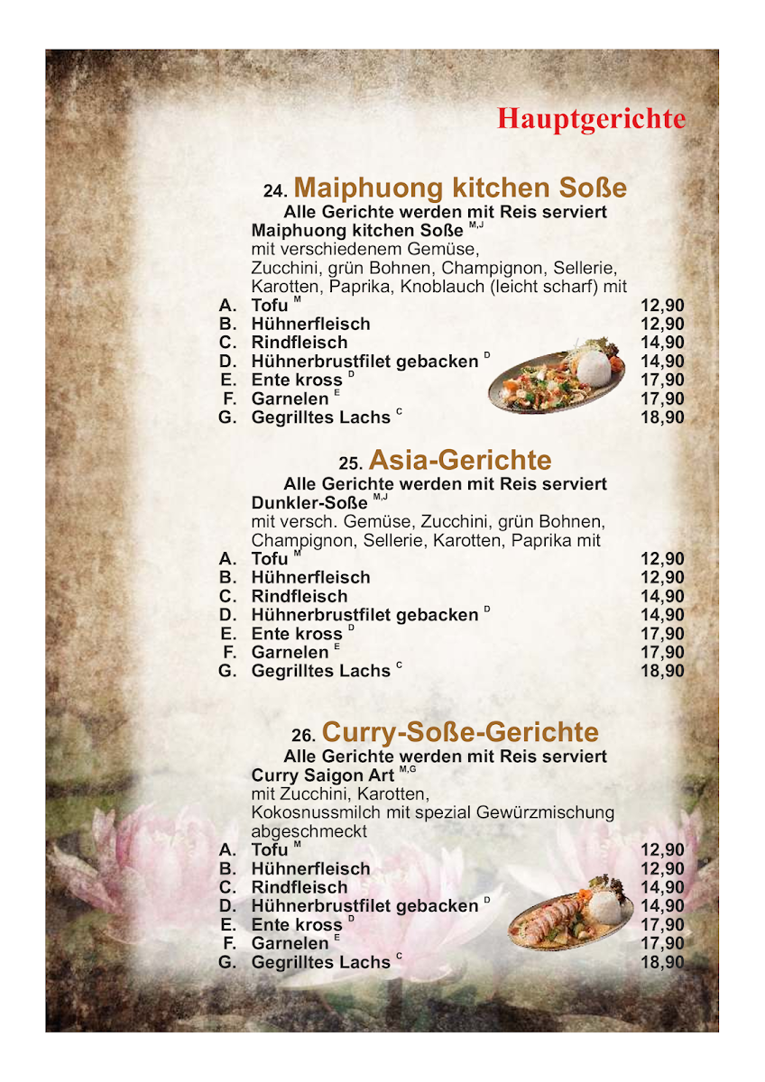 Mai Phuong Photo Menu 10