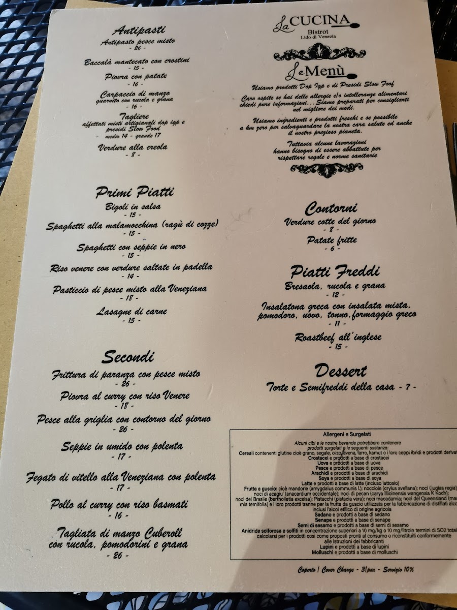 La Cucina Bistrot Photo Menu 3