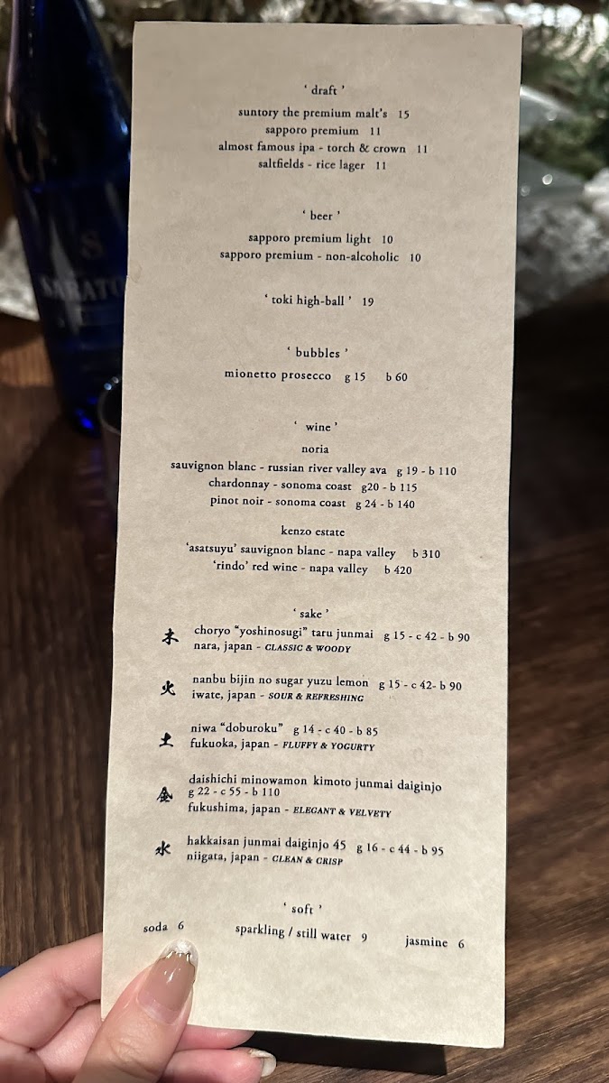 GOGYO Gramercy Photo Menu 1