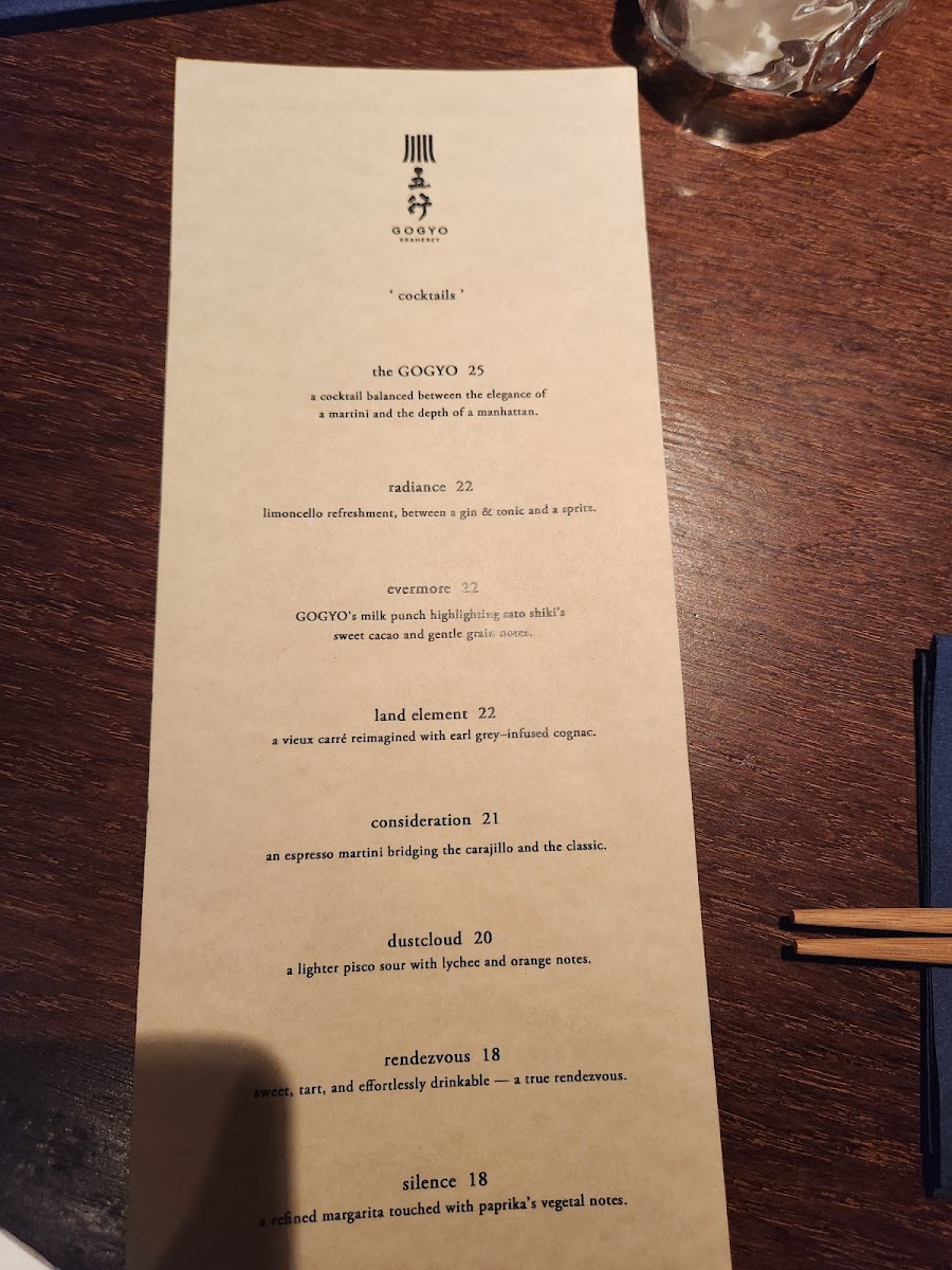 GOGYO Gramercy Photo Menu 10