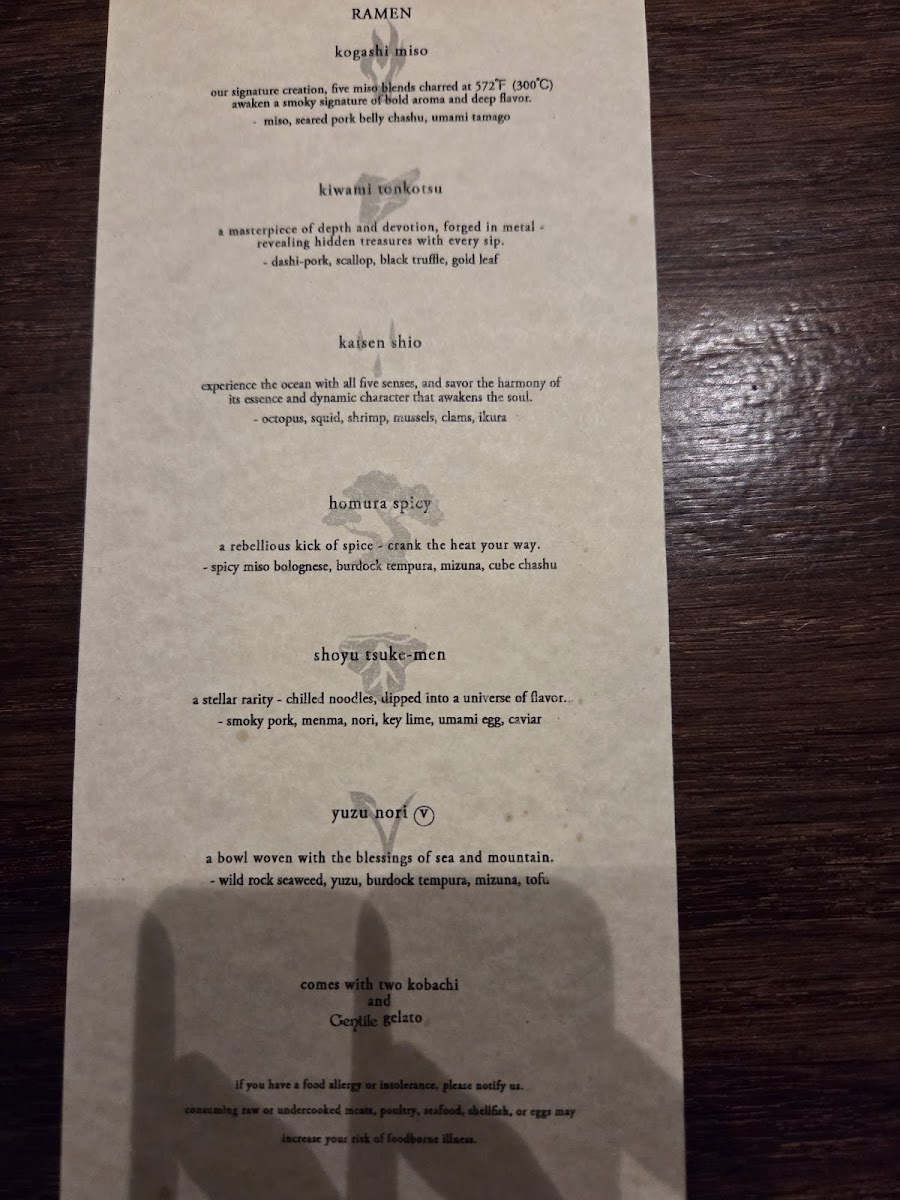 GOGYO Gramercy Photo Menu 4