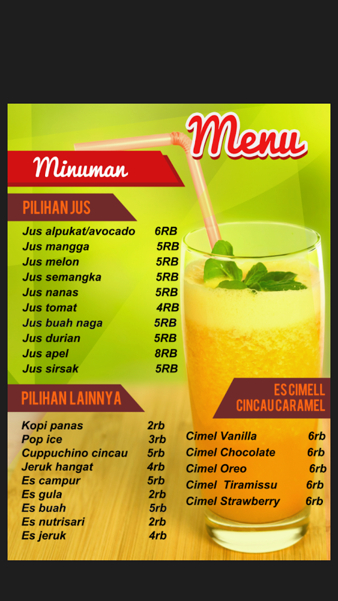 OVERDOSIS Jelantik Klungkung Photo Menu 2