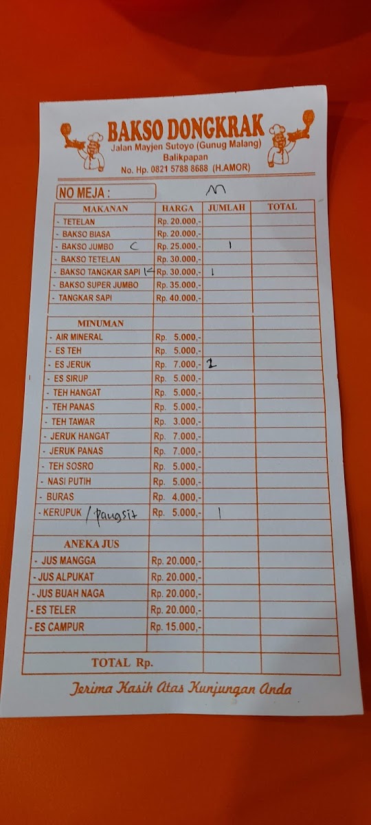 Bakso Dongkrak Photo Menu 1