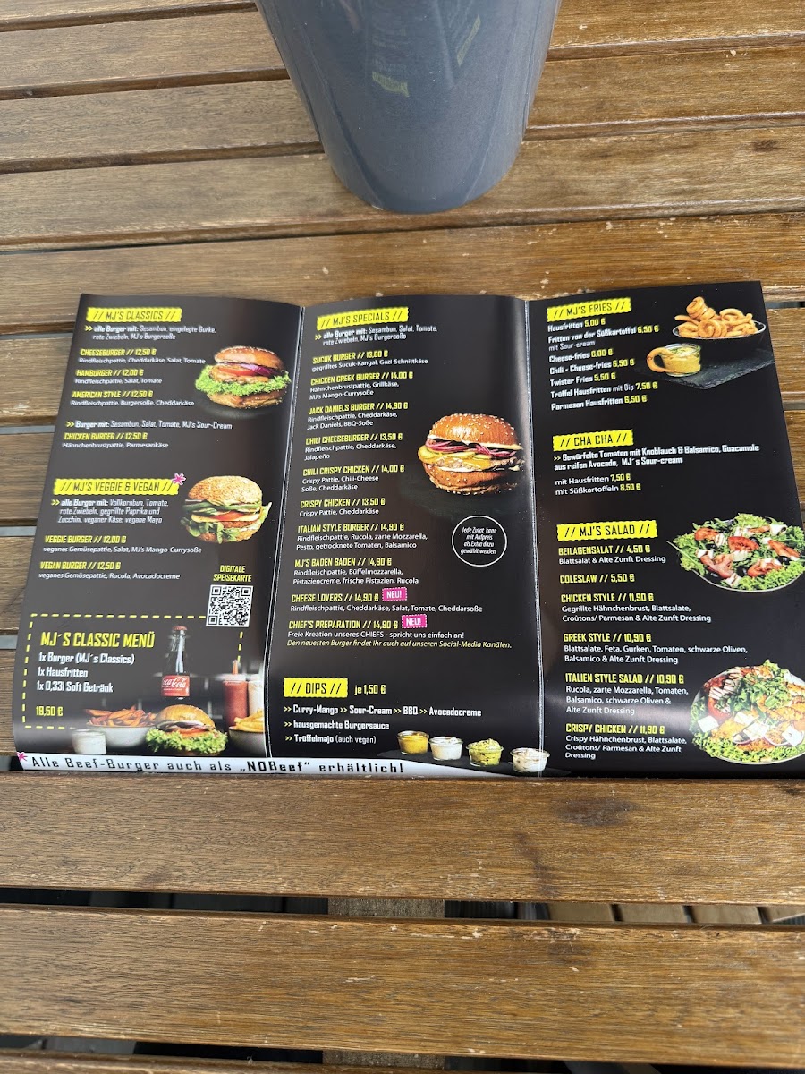 MJ's-BurgerFactory Baden-Baden Photo Menu 2