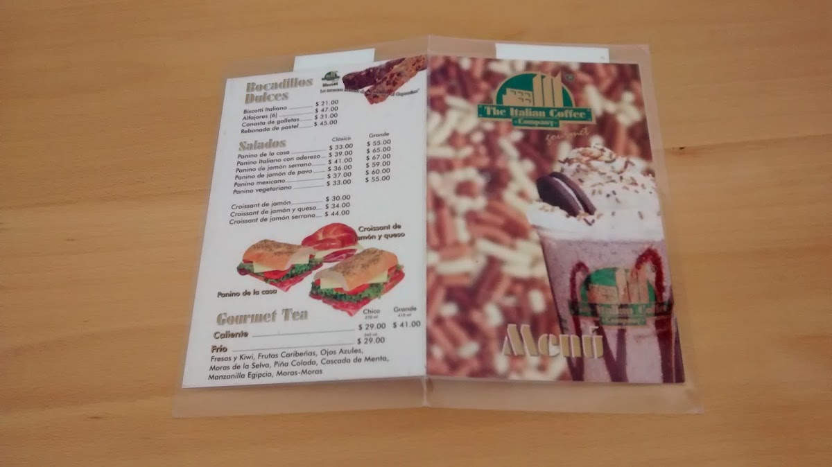 The Italian Coffee Company Photo Menu 2
