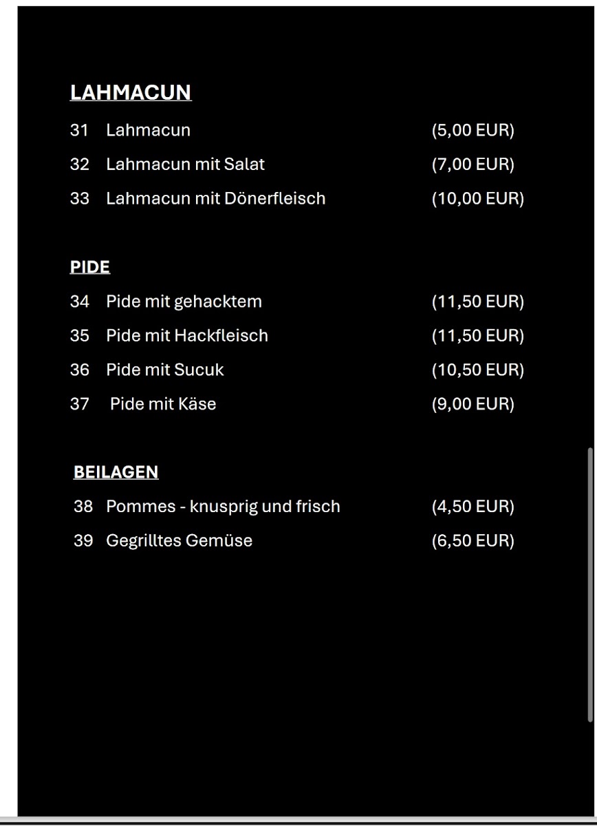 SIBA DÖNER & KEBAB Photo Menu 2