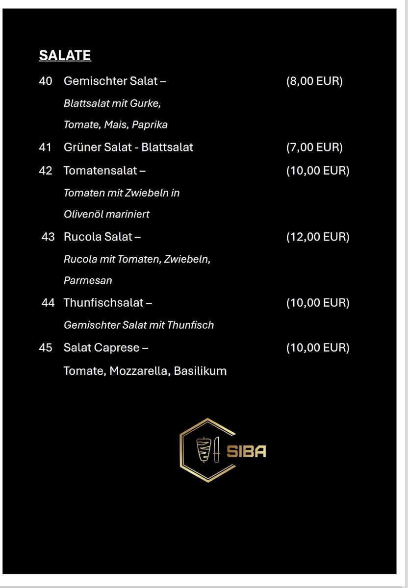 SIBA DÖNER & KEBAB Photo Menu 3