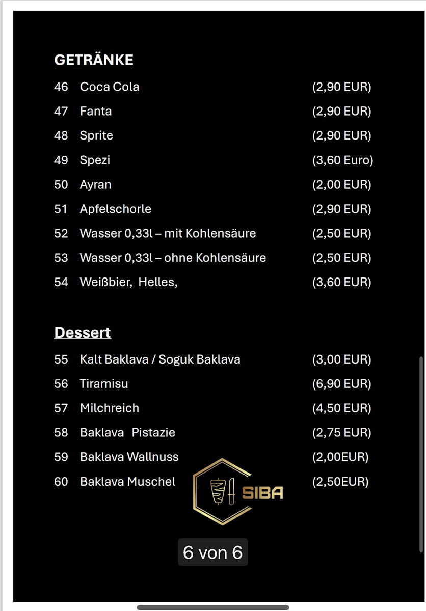 SIBA DÖNER & KEBAB Photo Menu 4
