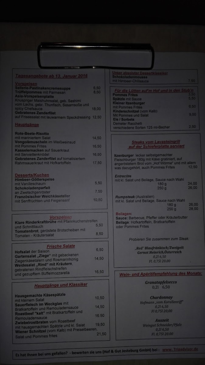Hof & Gut Jesteburg Photo Menu 2