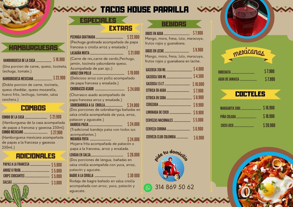 Taco's House Parrilla comida mexicana Photo Menu 2