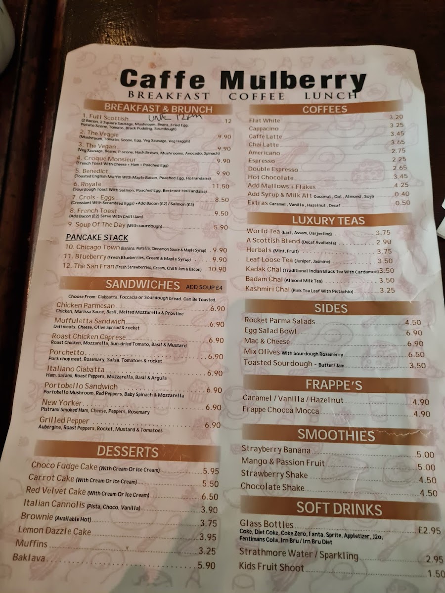 Caffe Mulberry Photo Menu 8