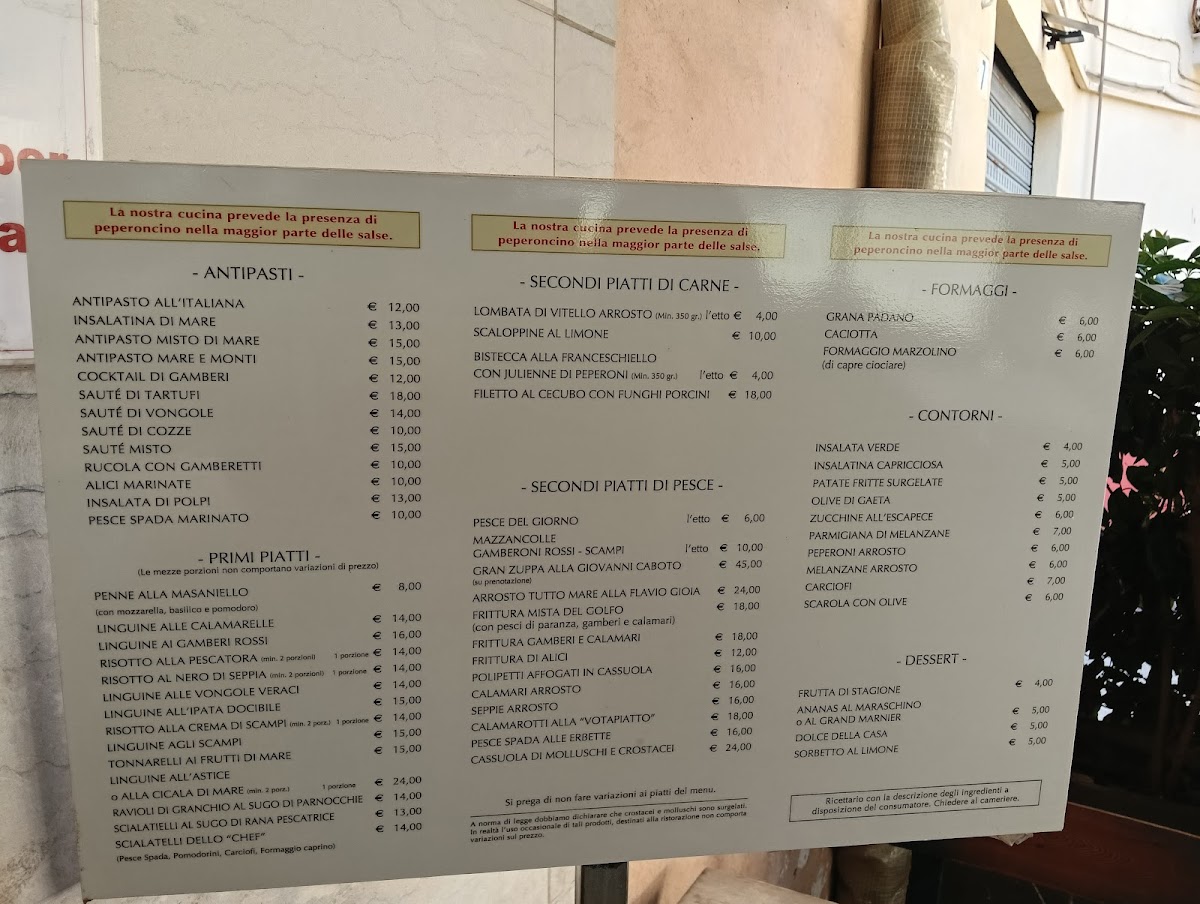 Ristorante Masaniello Photo Menu 1