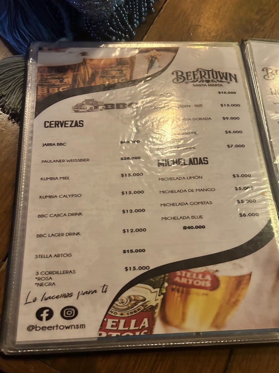 BeerTown Photo Menu 1