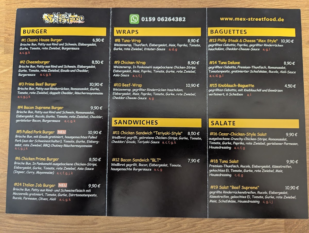 MeX-Streetfood Photo Menu 2