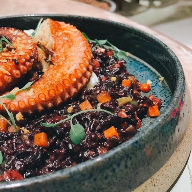 Black Rice and Octopus