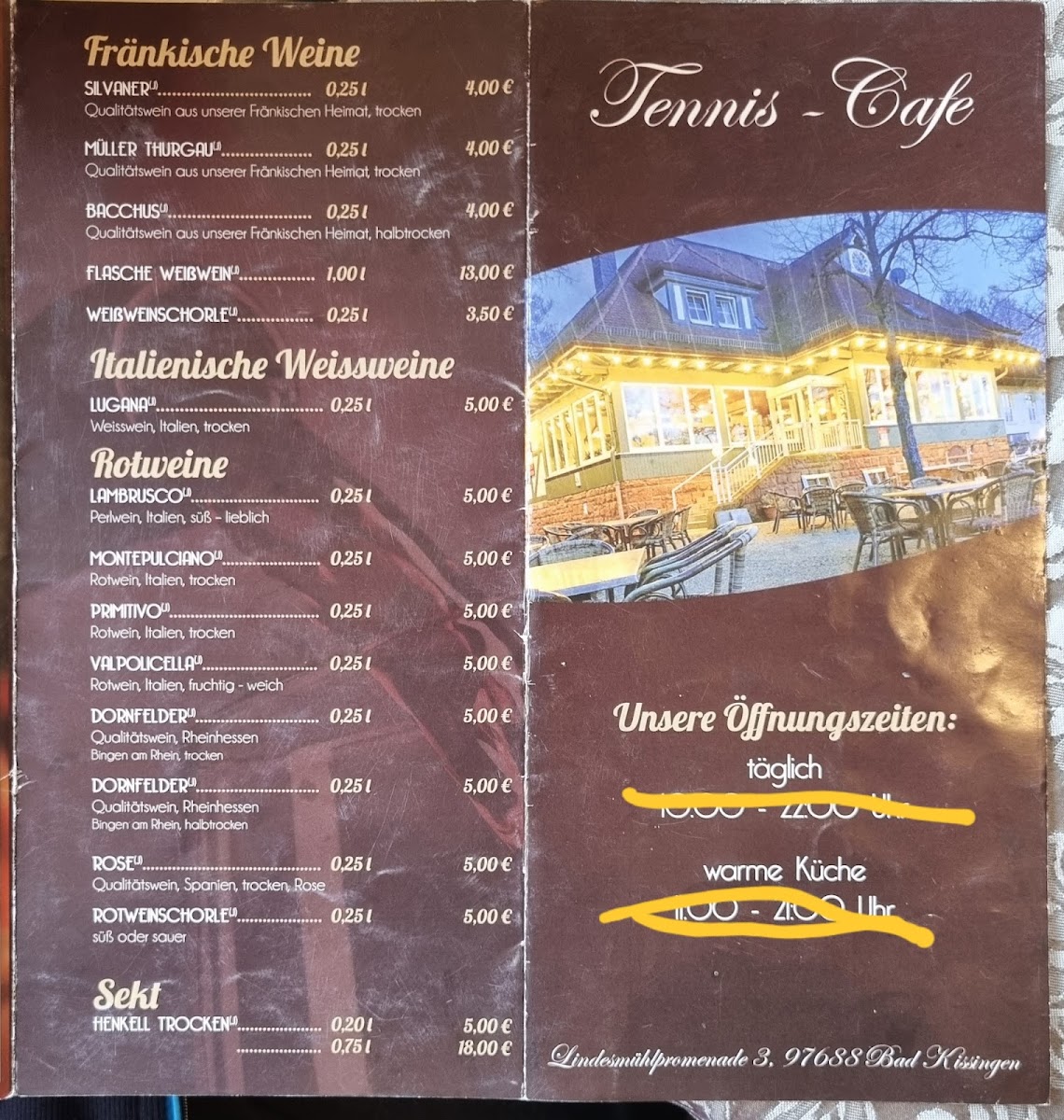 Tennis-Café Photo Menu 3