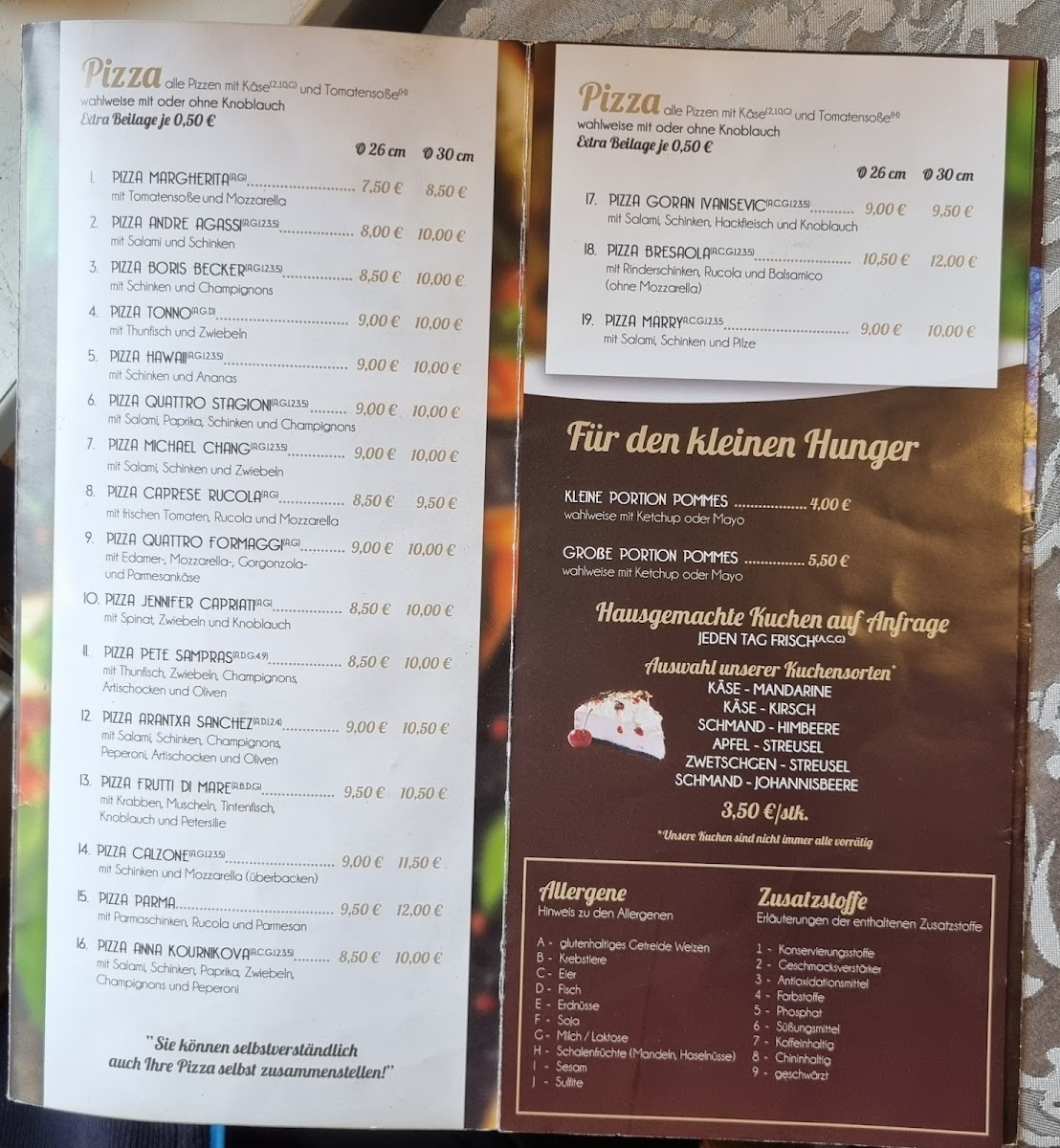 Tennis-Café Photo Menu 4