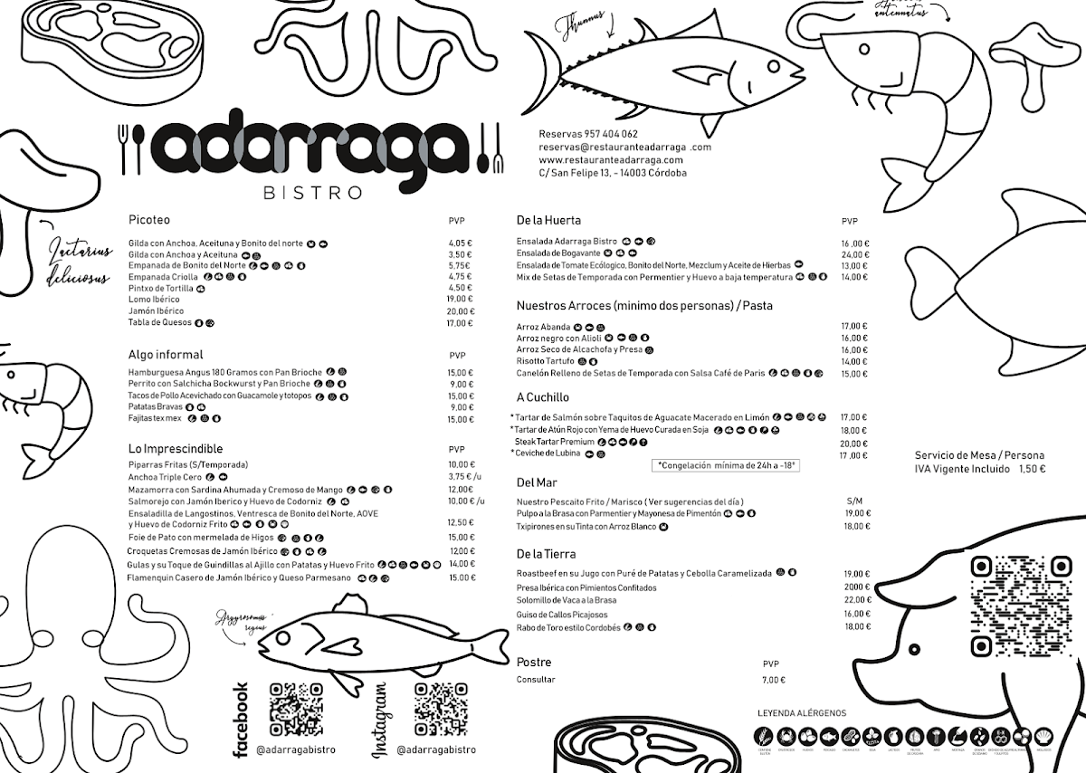 Adarraga Bistro Photo Menu 2