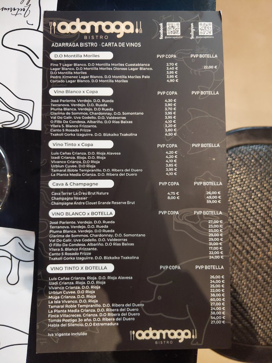 Adarraga Bistro Photo Menu 3