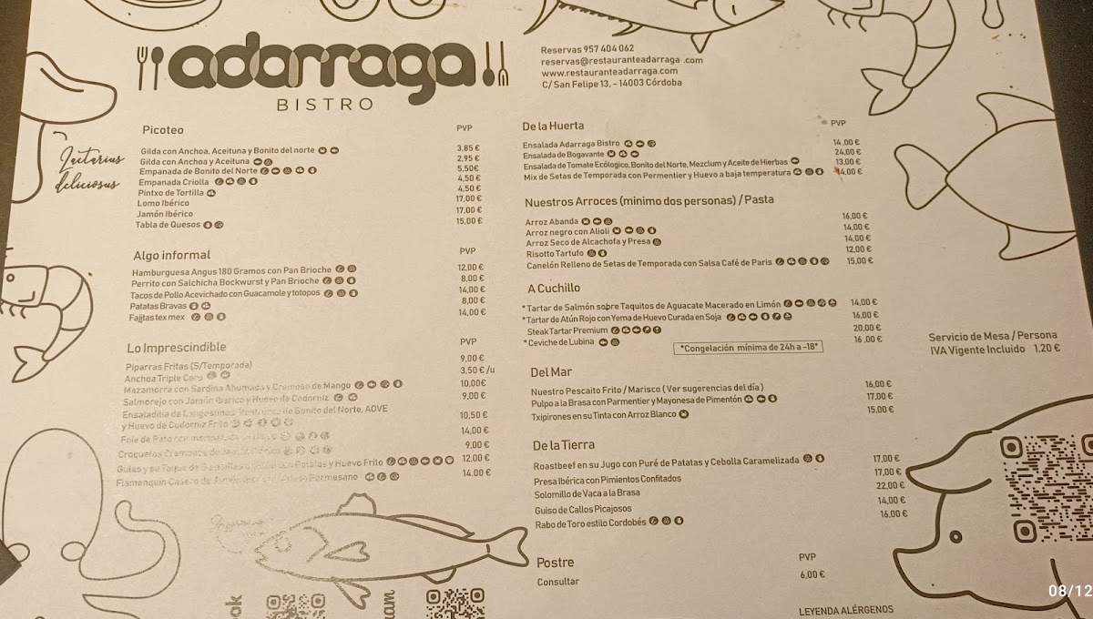 Adarraga Bistro Photo Menu 5