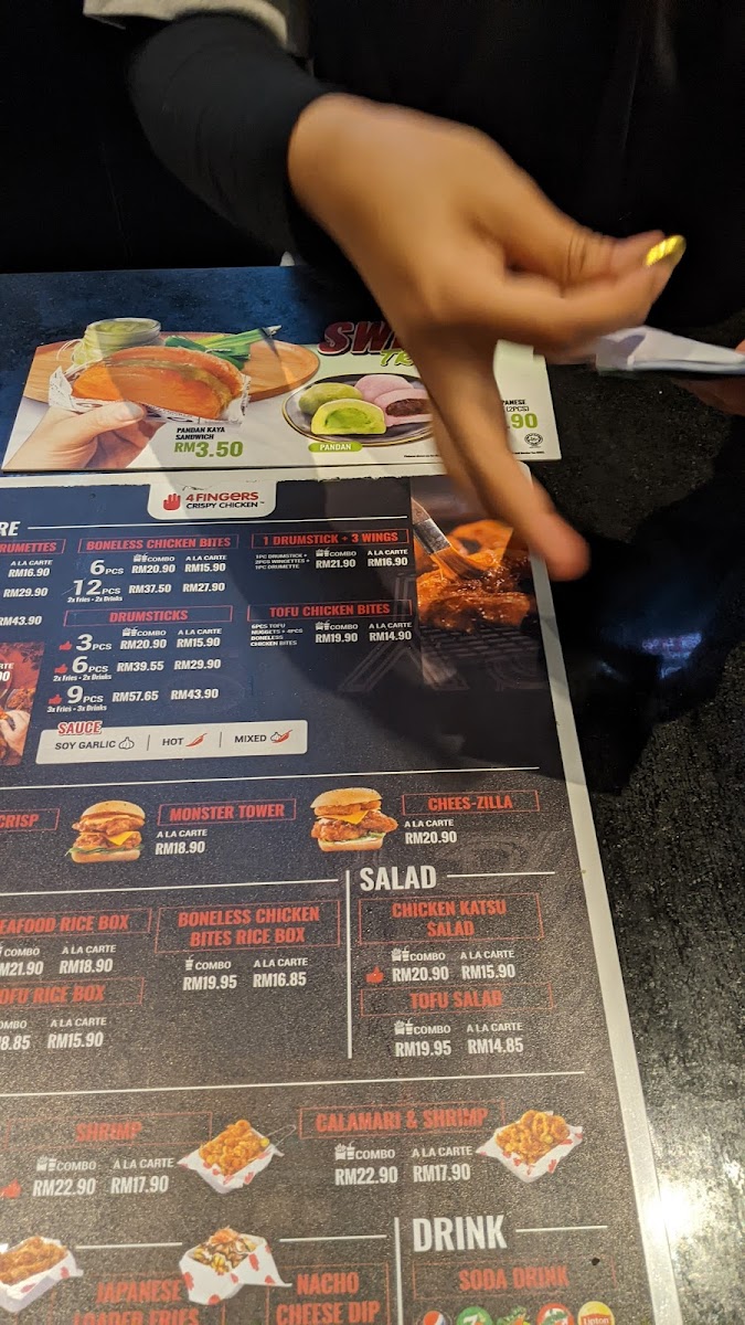4Fingers Crispy Chicken Senawang Photo Menu 10