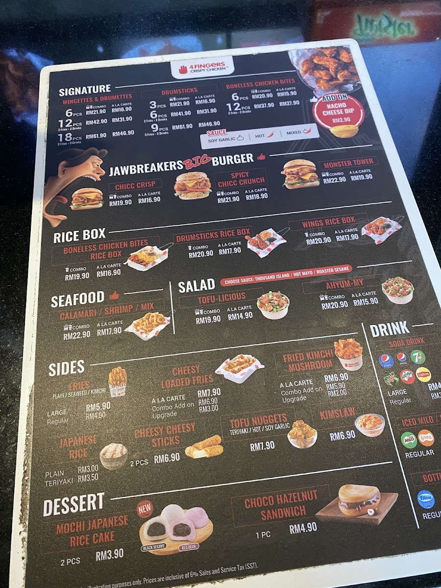 4Fingers Crispy Chicken Senawang Photo Menu 9