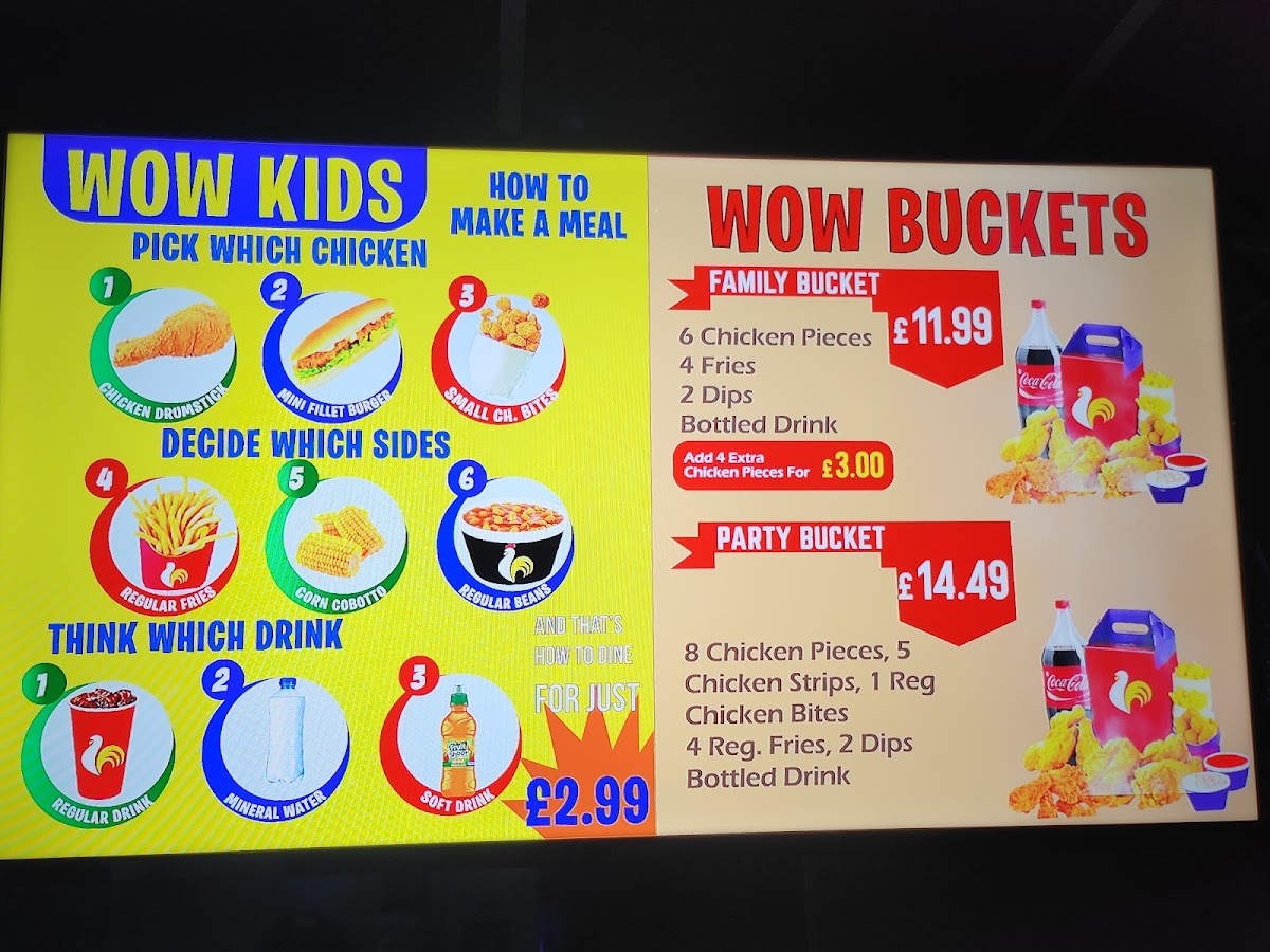 Wow fried chicken Photo Menu 2