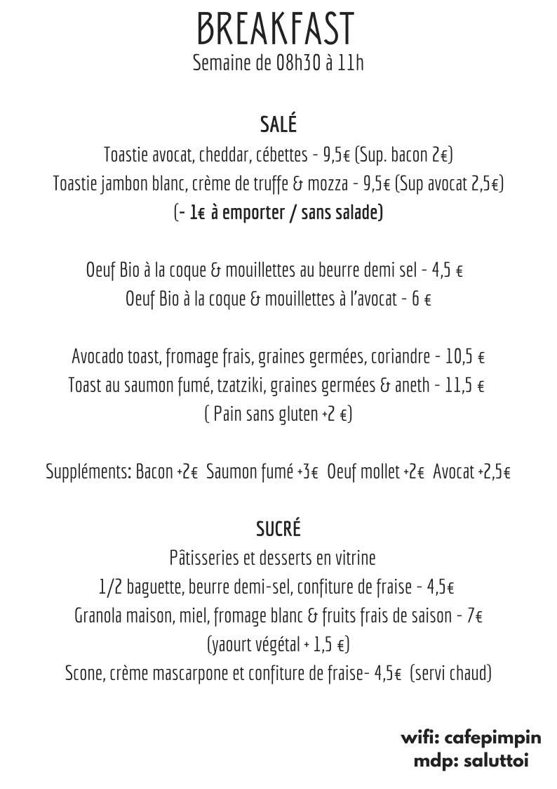 Café Pimpin 18e Photo Menu 3
