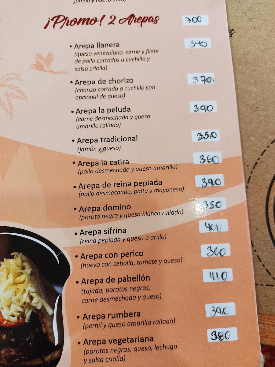 Aripo Sabor Venezolano Photo Menu 2