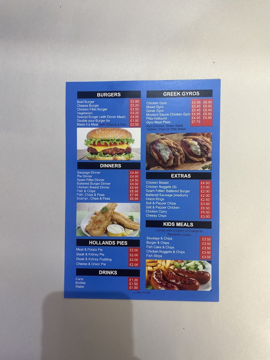 Westonpoint point takeaway Greek gyros Photo Menu 2