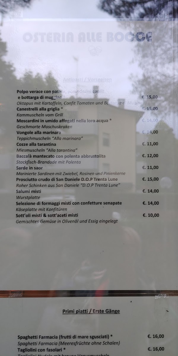 Ristorante Alle Bocce Photo Menu 10