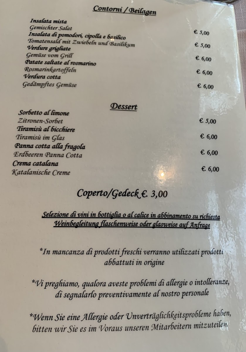 Ristorante Alle Bocce Photo Menu 5