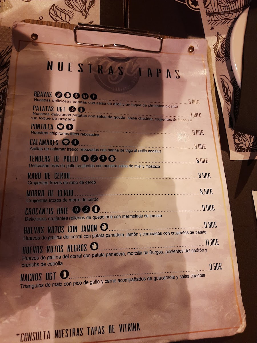 UGT SOCIAL BAR Photo Menu 2