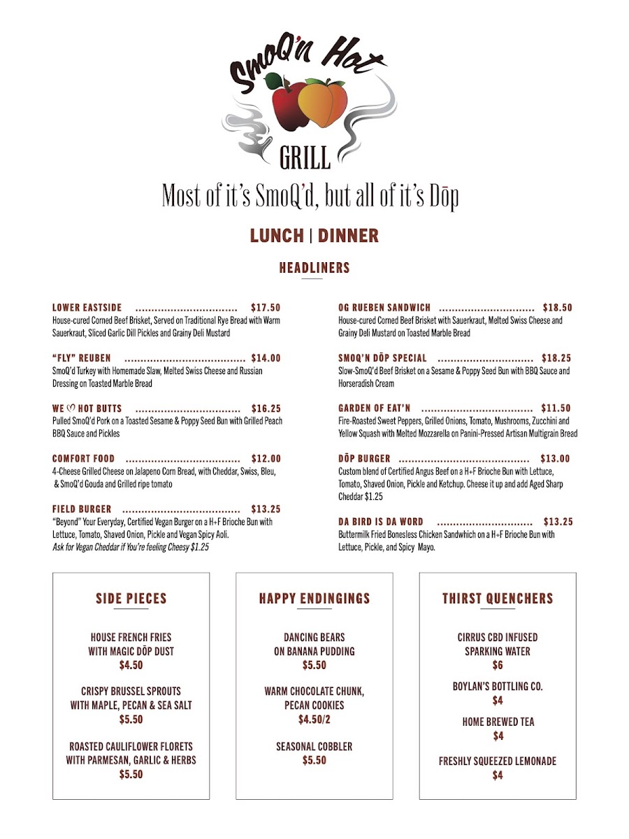 SmoQ'n Hot Grill Photo Menu 1