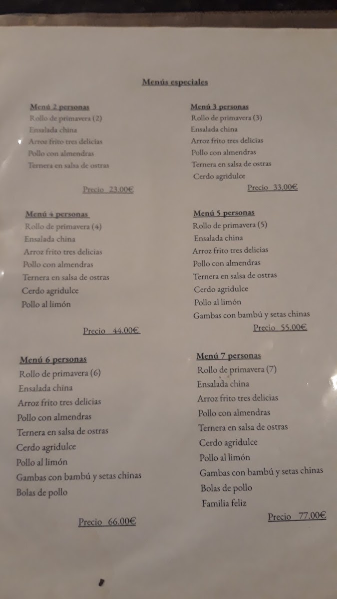 Restaurante Jade Photo Menu 9
