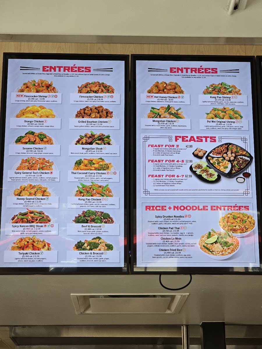 Pei Wei Asian Kitchen Photo Menu 1