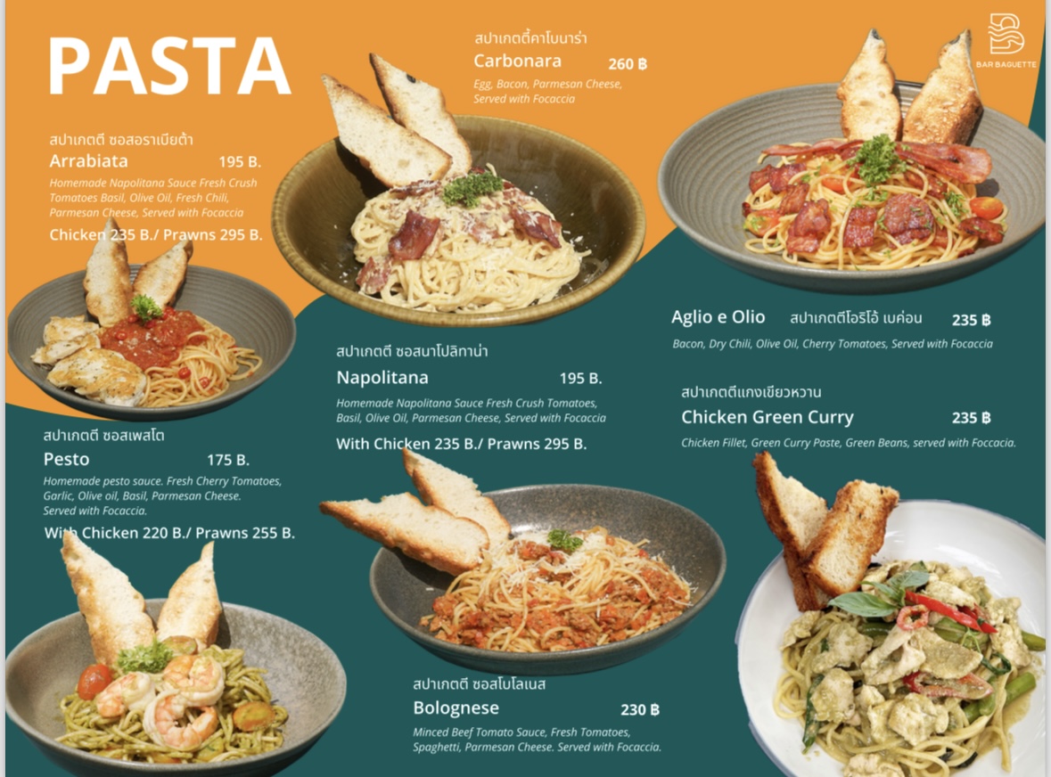 Bar Baguette Photo Menu 9