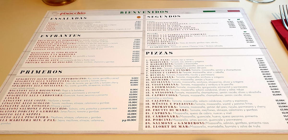 Pinocchio Ristorante Pizzeria Photo Menu 5