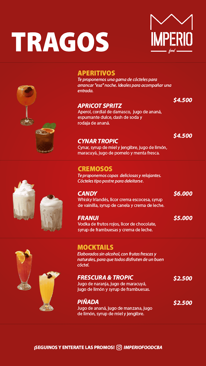 Imperio Food Photo Menu 3
