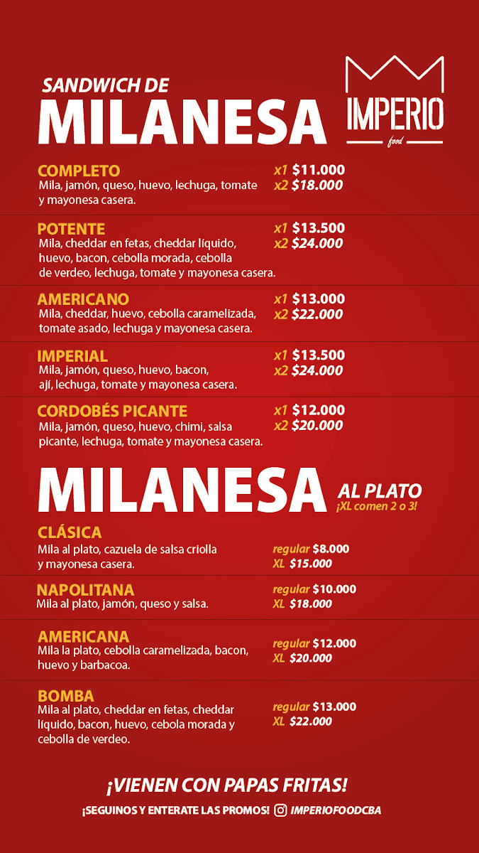 Imperio Food Photo Menu 5