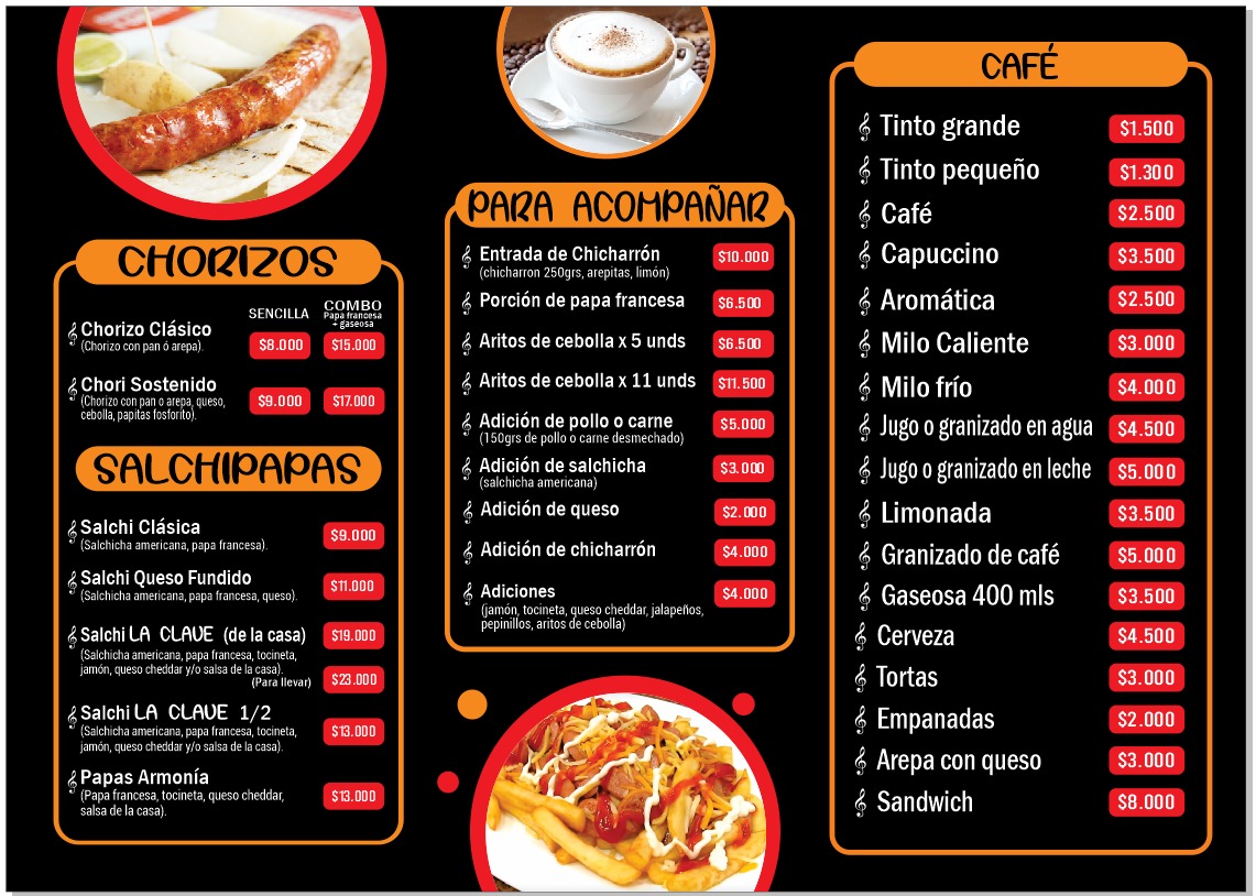 La Clave Burgers & HotDogs Photo Menu 1