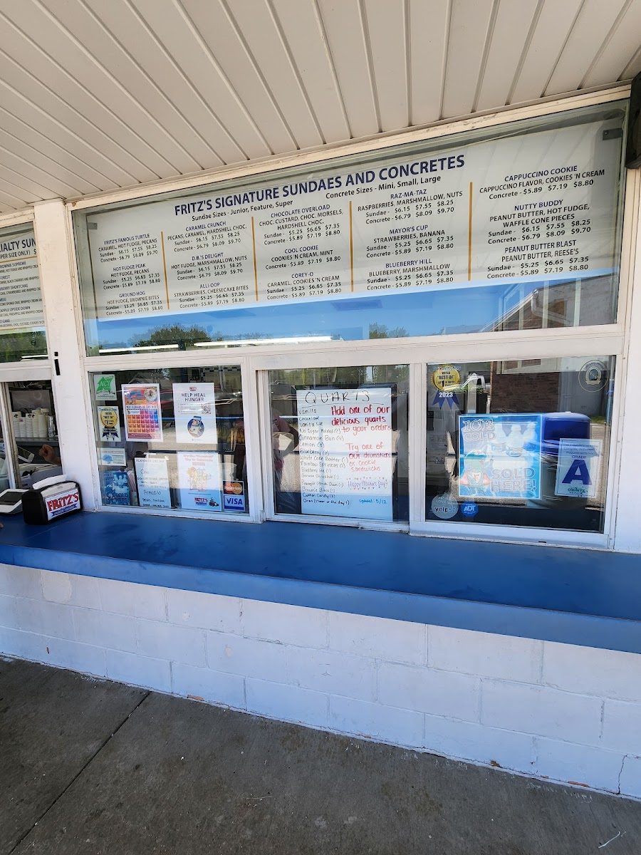 Fritz's Frozen Custard Photo Menu 4